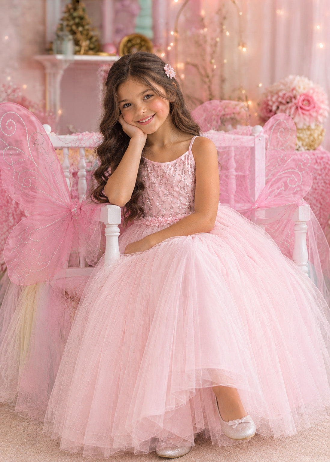 Daisy ~ Ballet Pink Party Girl Dress /Flower Girl Dress