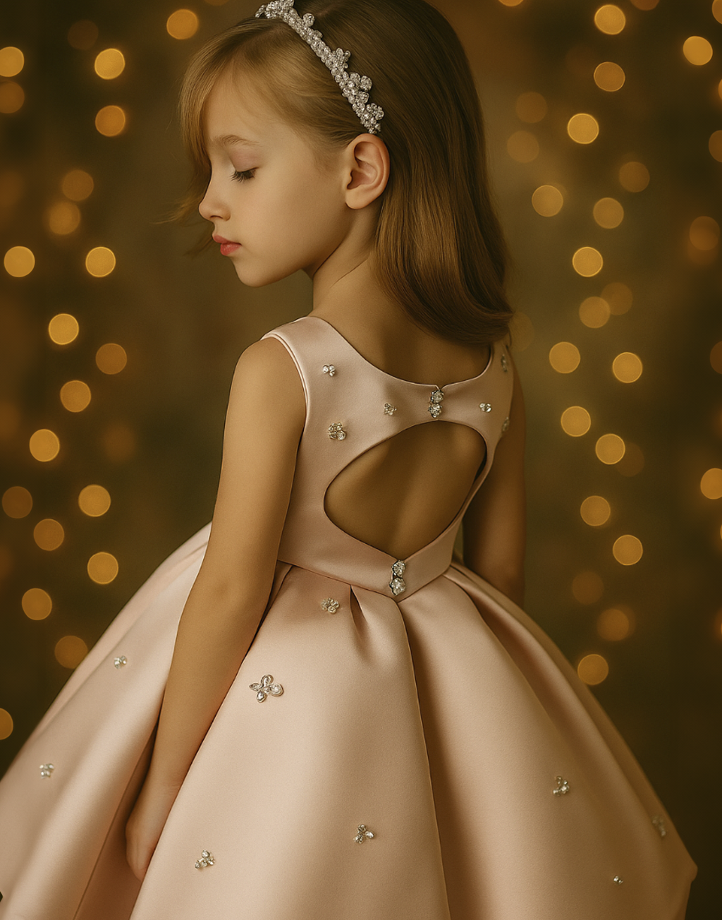 Dianna - Pink Party Dress or Flower Girl Dress