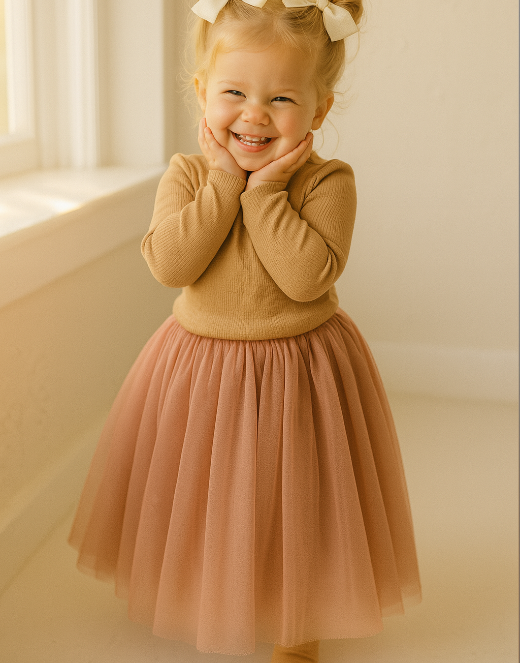 Enchanted Ruffle Tutu in Dusty Rose
