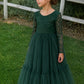 Elodie in Forest Green ~ Party or Flower Girl Dress