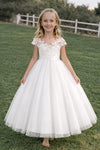 PREORDER - Elizabeth in Ivory White - Flower Girl or Ceremonial Dress