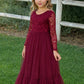 Elodie in Burgundy ~ Party or Flower Girl Dress