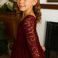 Elodie in Burgundy ~ Party or Flower Girl Dress