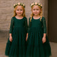 Elodie in Forest Green ~ Party or Flower Girl Dress