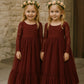 Elodie in Burgundy ~ Party or Flower Girl Dress