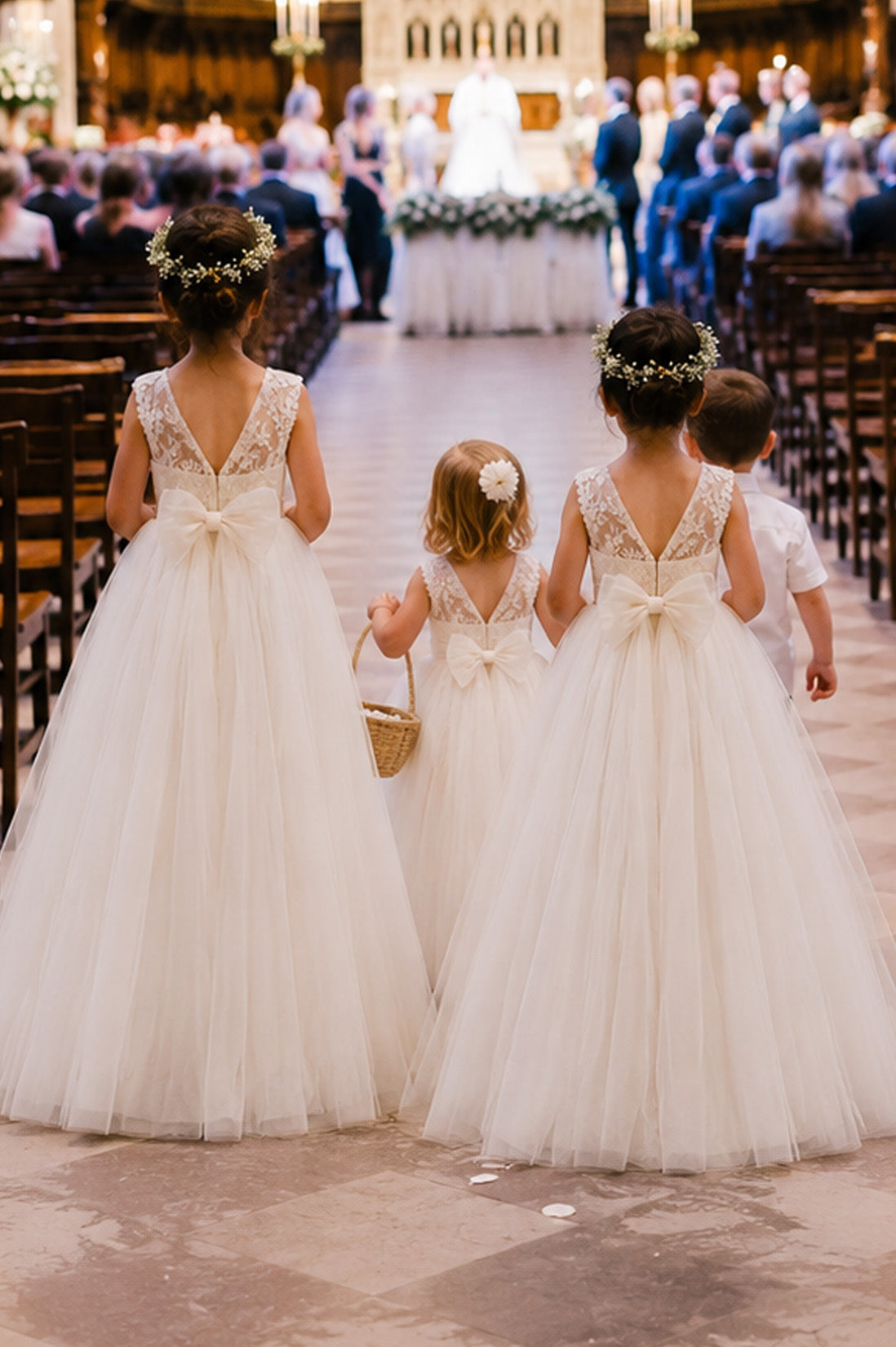 Eloise in Ivory White - Flower Girl or Ceremonial Dress
