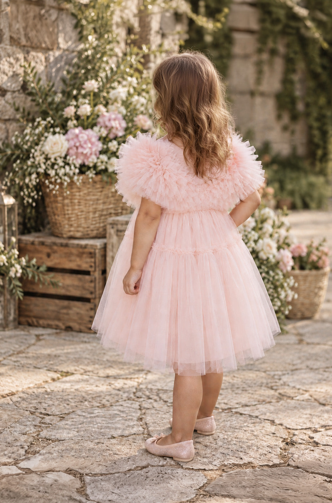 Elsie Ballet Pink Tulle Party Girl Dress