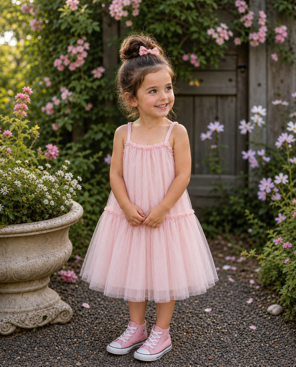 Elsie Ballet Pink Tulle Party Girl Dress