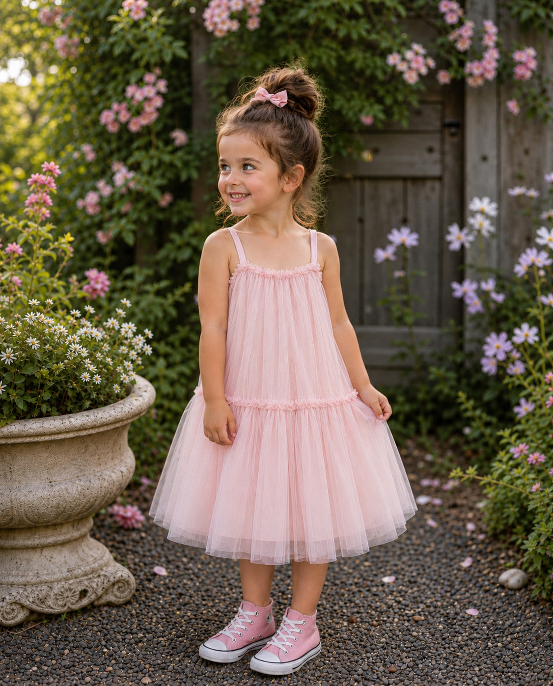 Elsie Ballet Pink Tulle Party Girl Dress