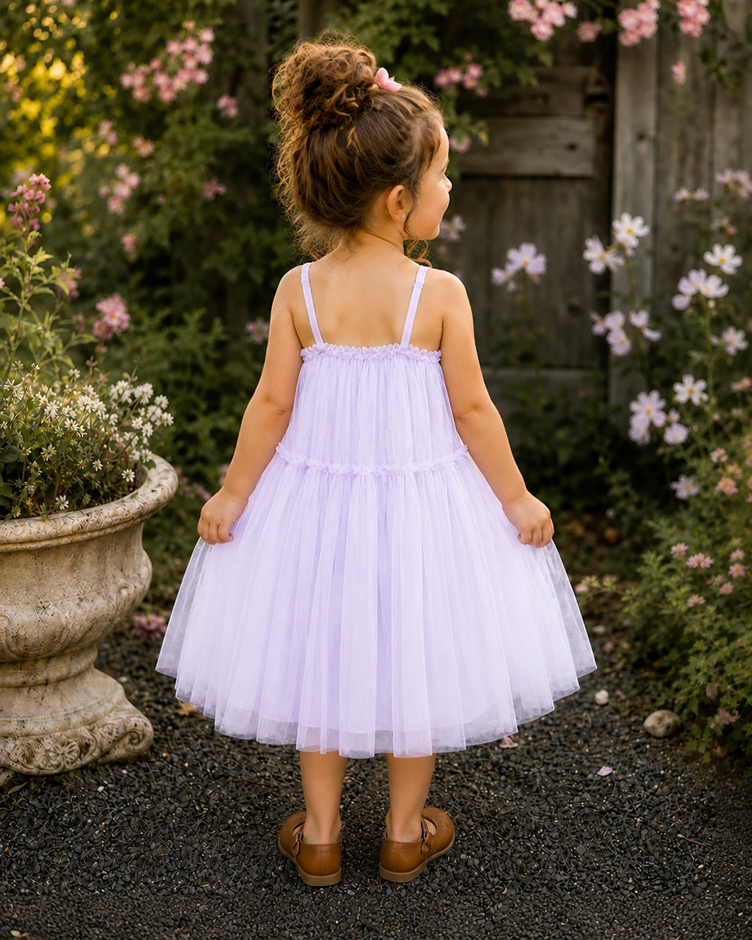 PREORDER Elsie in Lavender Tulle Party Girl Dress