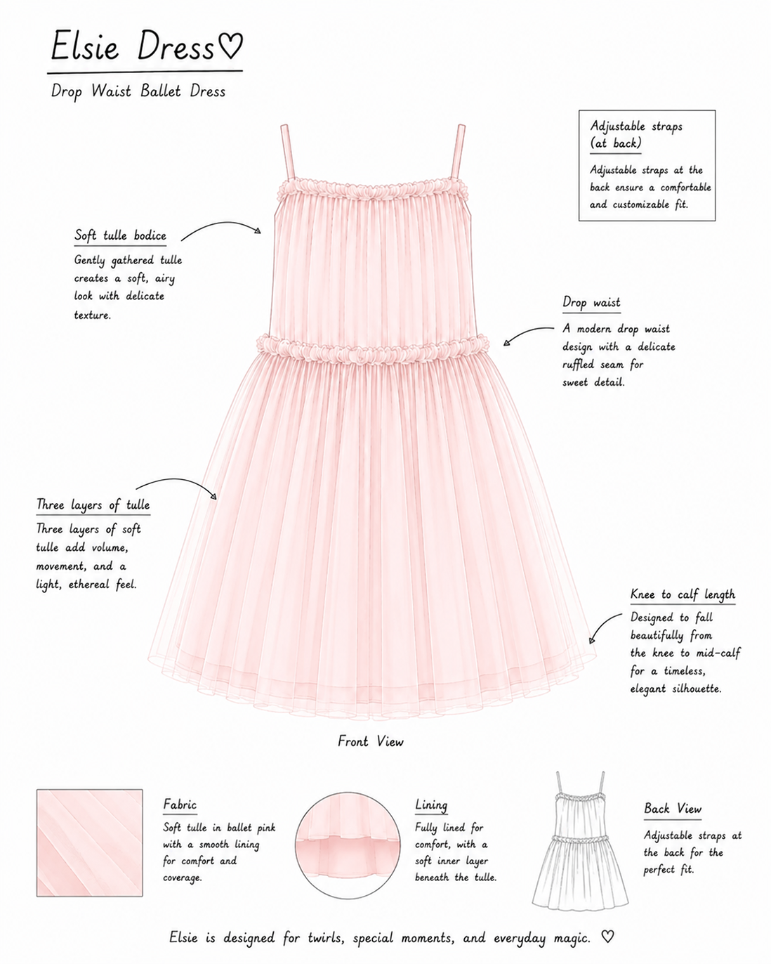 PREORDER - Elsie ~  Antique Cream Party Girl Dress
