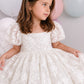 Elvene in ivory White ~ Flower Girl /Party Dress