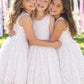 Ember in Ivory White ~ Party or Flower Girl Dress
