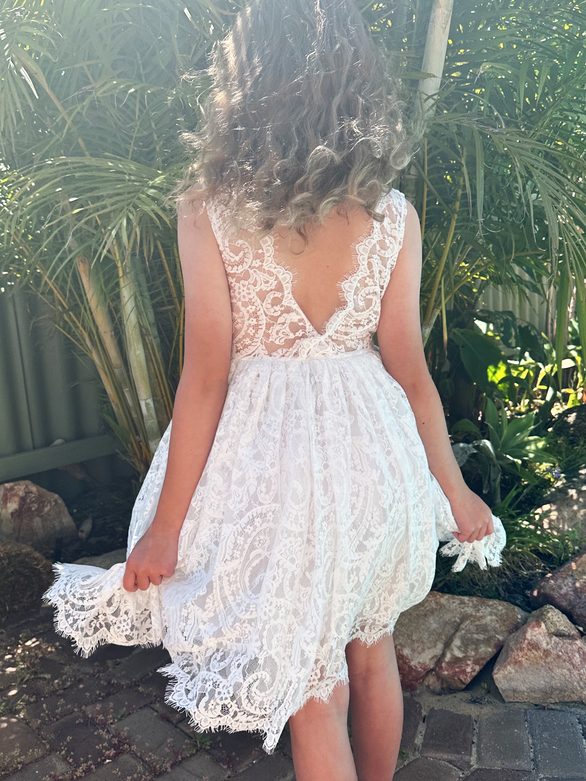 Ember in Ivory ~ Party or Flower Girl Dress