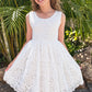 Ember in Ivory White ~ Party or Flower Girl Dress