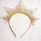 Empress Headband (Ages 6-Adult) with a pink satin drawstring bag.