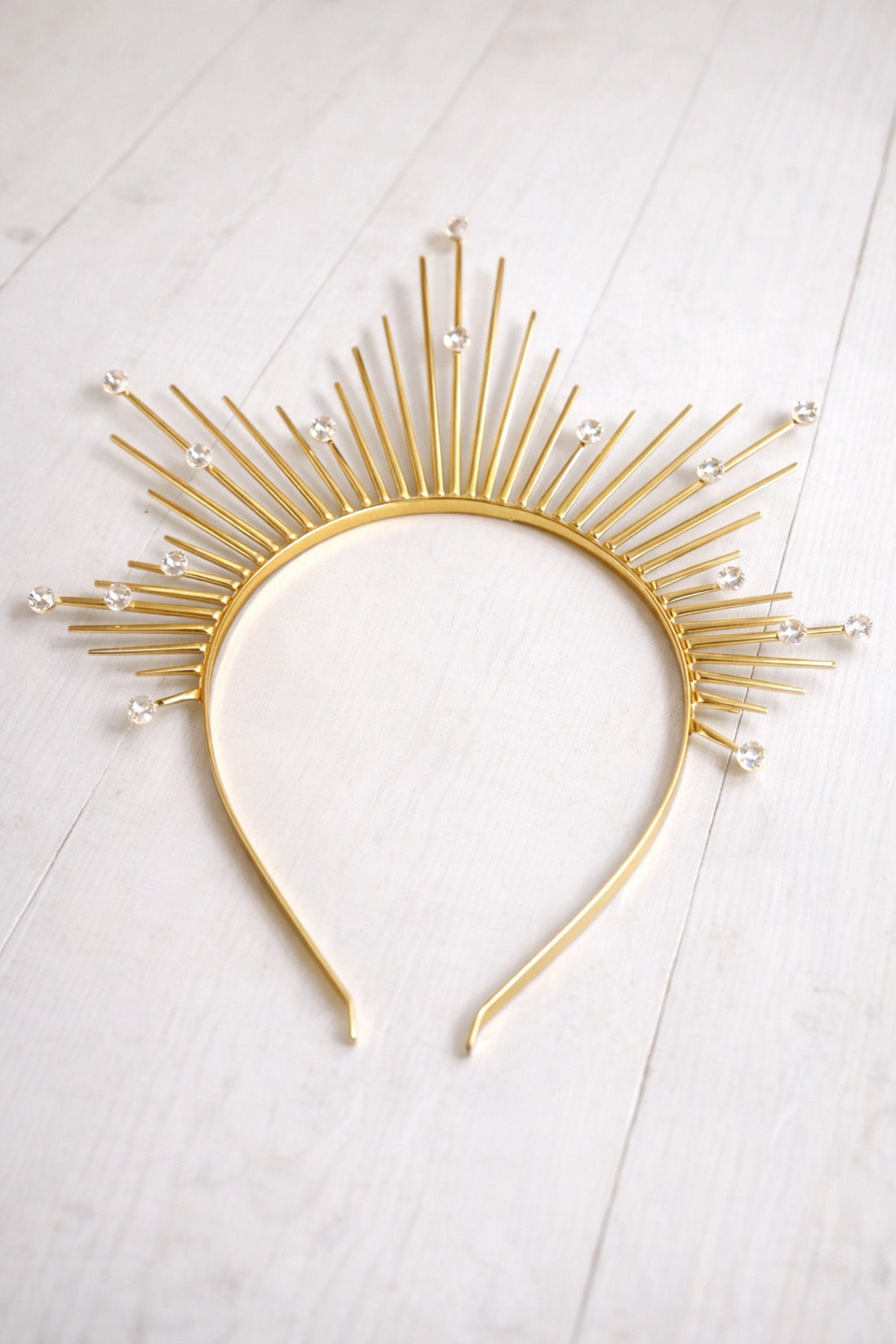 Empress Headband (Ages 6-Adult) with a pink satin drawstring bag.
