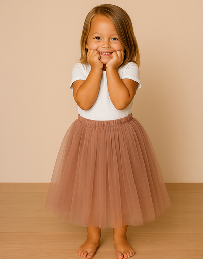 Enchanted Ruffle Tutu in Dusty Rose