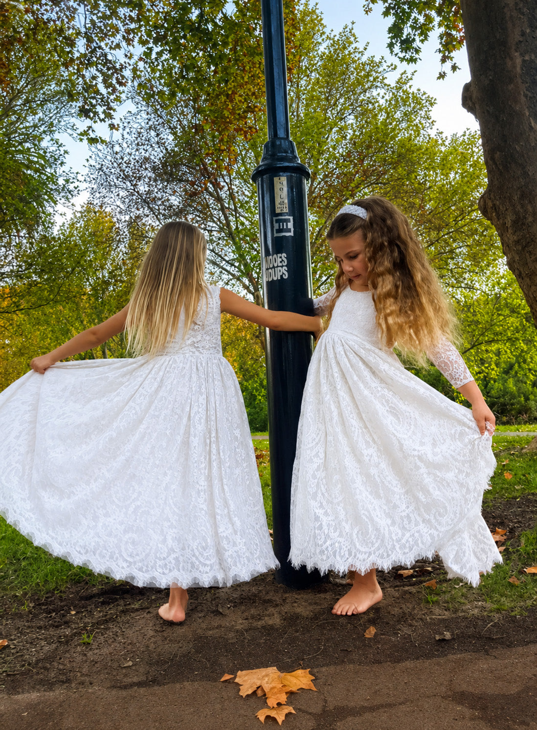 Evelyn ~ Ivory White Lace Dress ~ Flower Girl | Party Dress