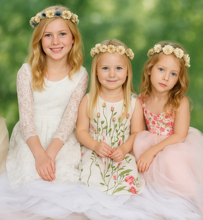 Evelyn ~ Ivory White Lace Dress ~ Flower Girl | Party Dress