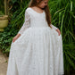 Evelyn ~ Ivory White Lace Dress ~ Flower Girl | Party Dress