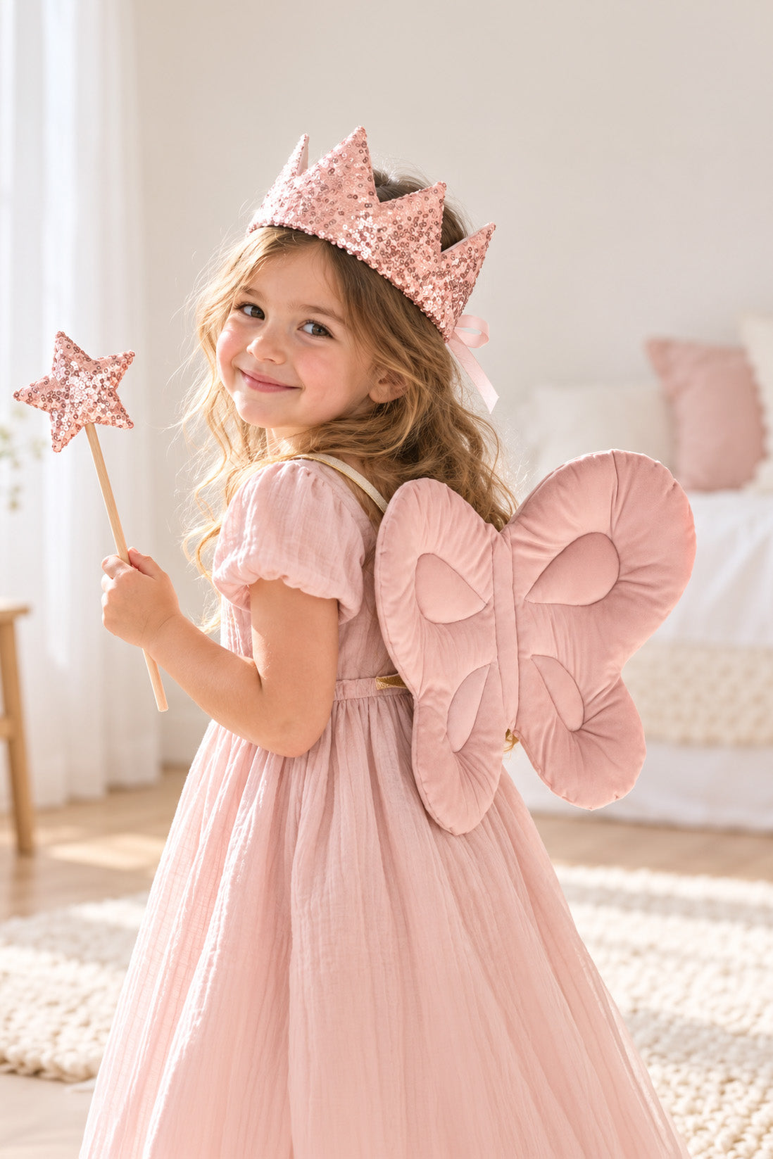 Flutter & Sparkle Pouch - Rose Petal Fairy Set
