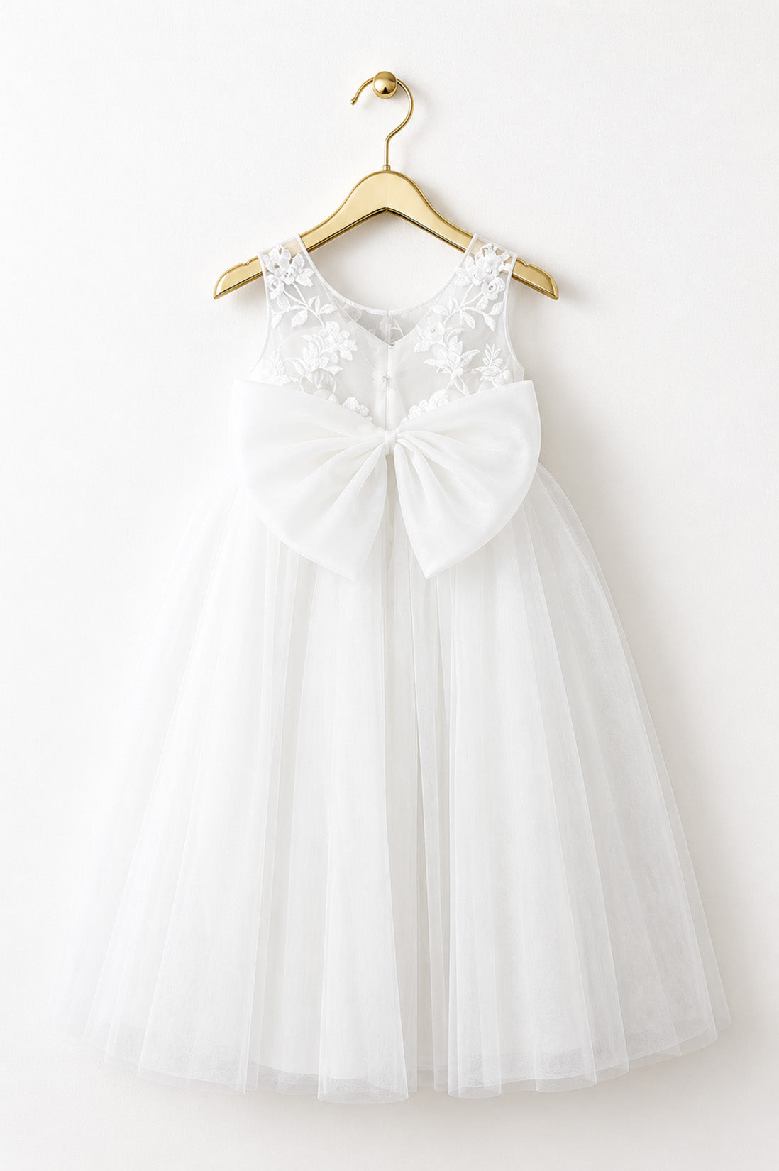 Fern in Ivory White  ~ Flower Girl Dress
