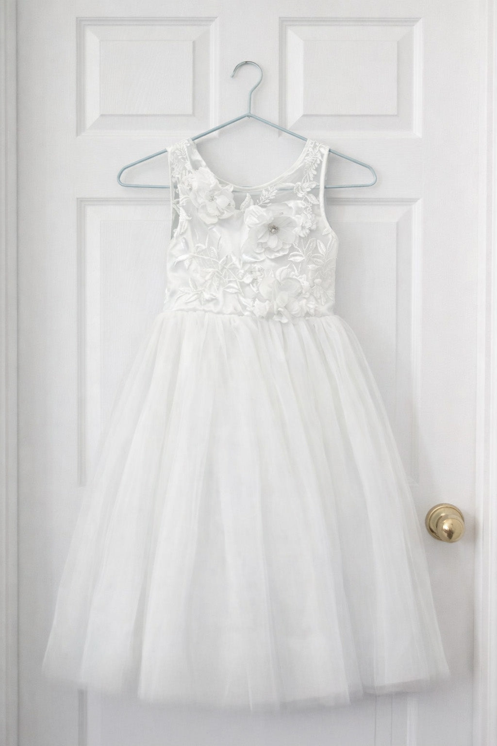 Fern in Ivory White  ~ Flower Girl Dress