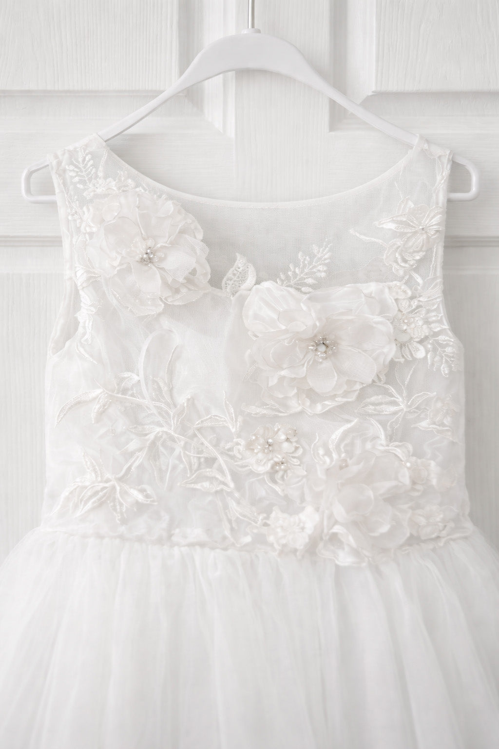 Fern in Ivory White  ~ Flower Girl Dress