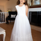 Satin Sash in Ivory White -  Flower Girls