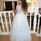 Satin Sash in Ivory White -  Flower Girls