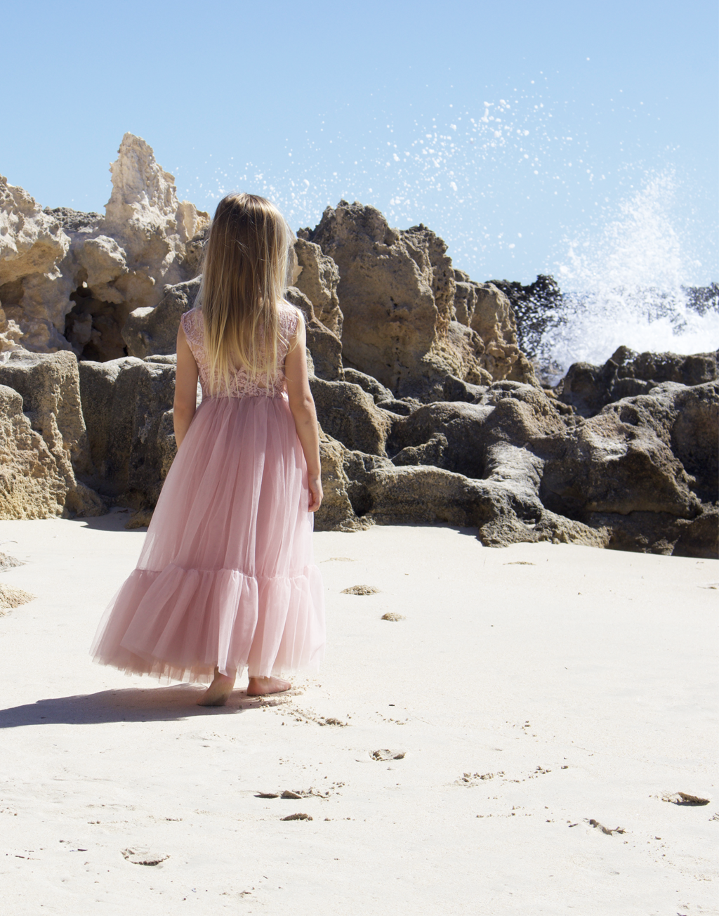 Flora in Dusty Rose ~ Party or Flower Girl Dress