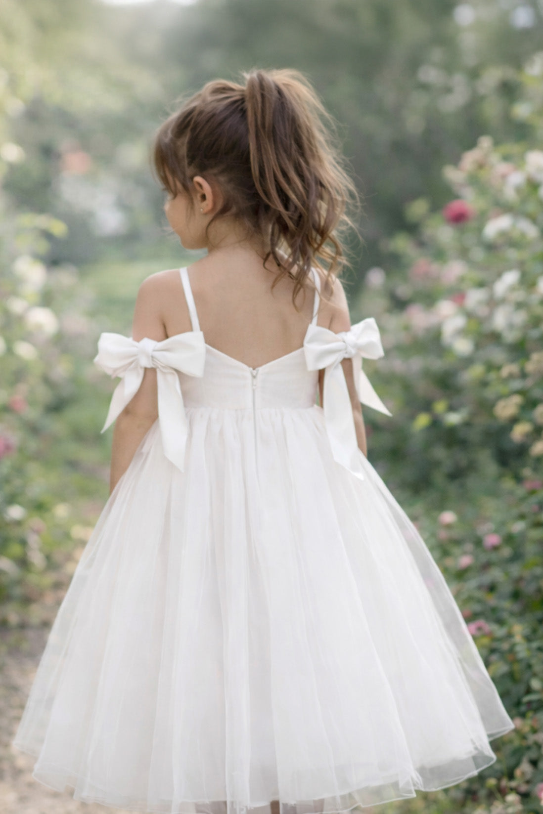 Fran in Ivory White - Party of Flower Girl Dress