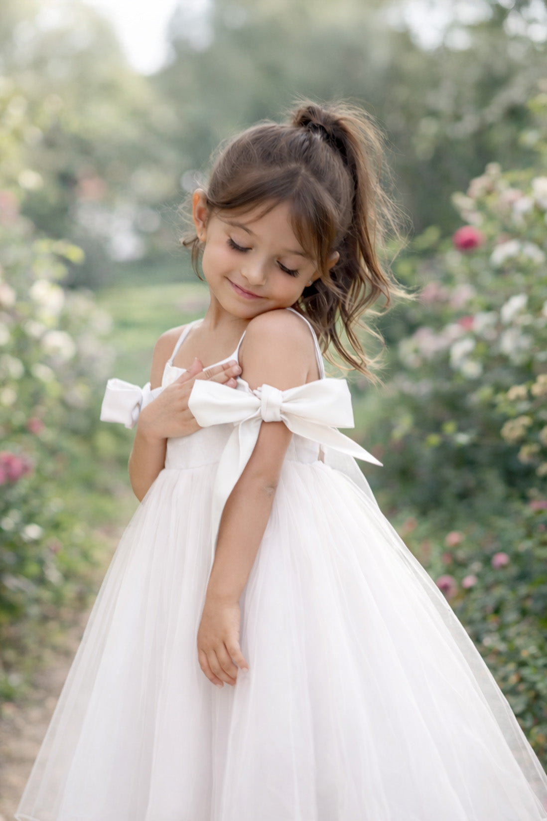 Fran in Ivory White - Party of Flower Girl Dress