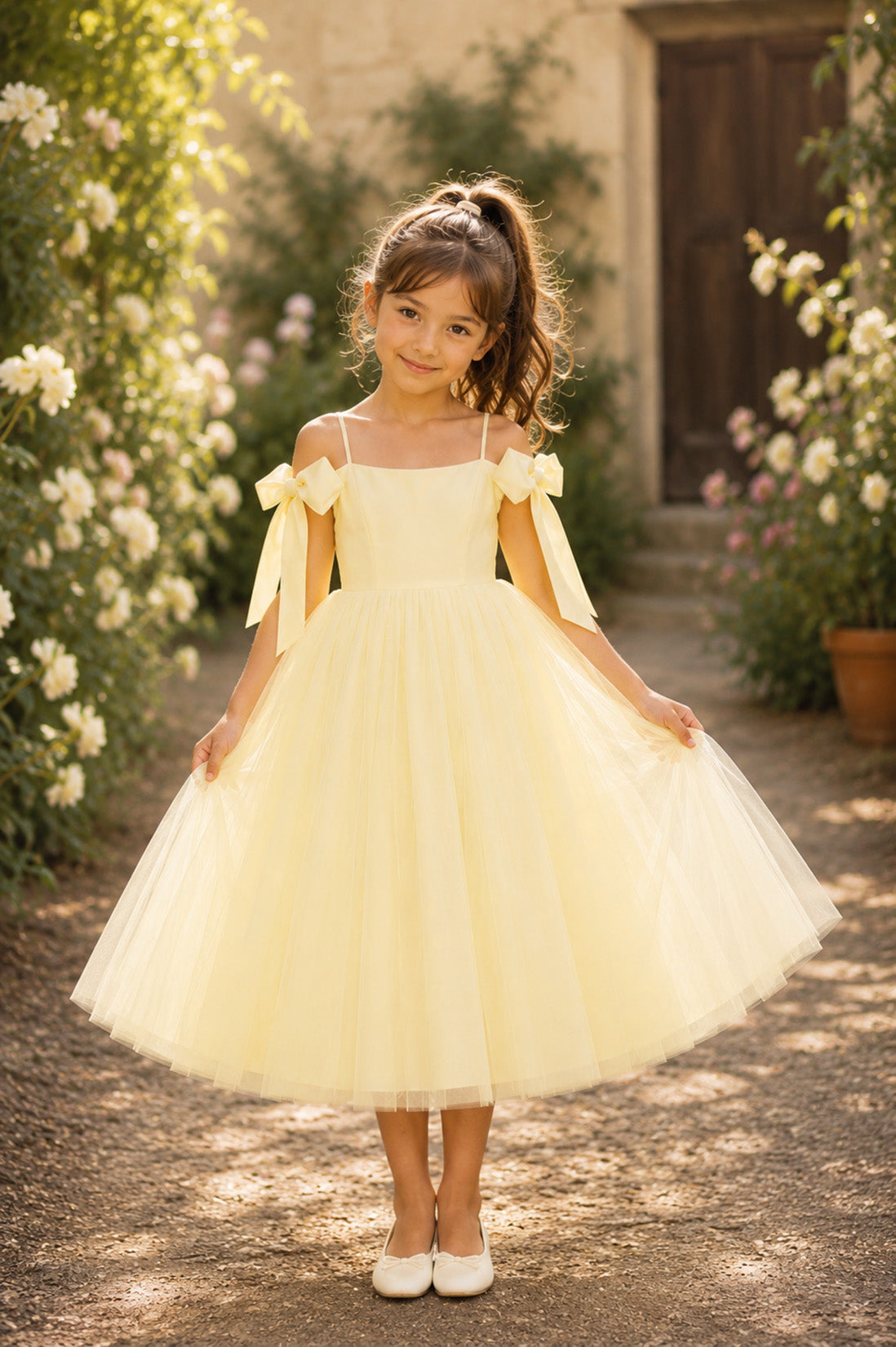 Fran in Lemon - Party of Flower Girl Dress