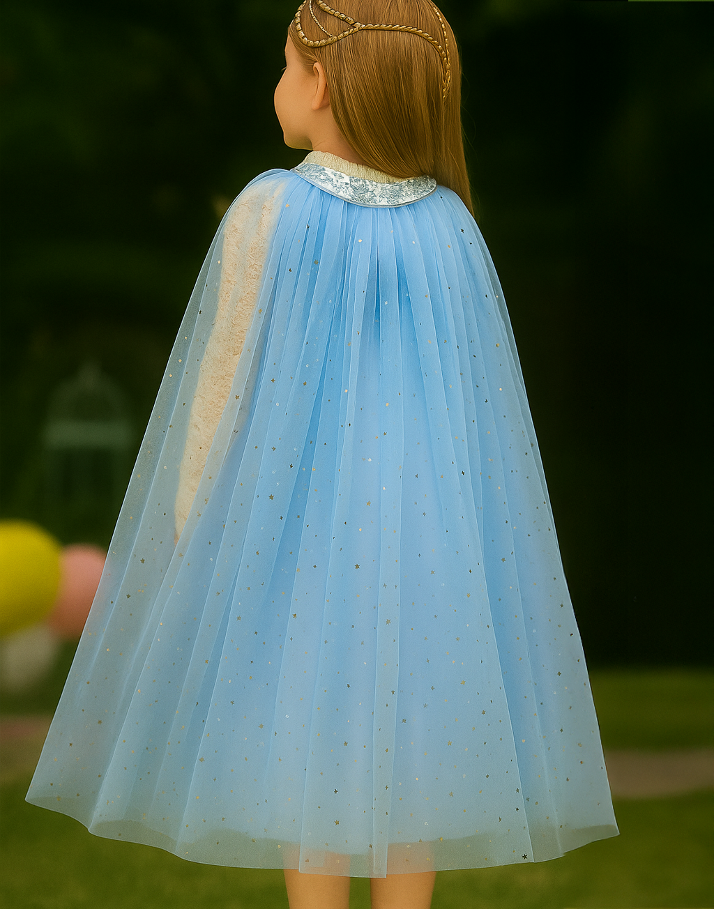 Frozen Cape ~ A Perfect Christmas Gift For Girls with a Pink Satin Drawstring Bag