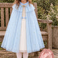 Frozen Cape ~ A Perfect Christmas Gift For Girls with a Pink Satin Drawstring Bag
