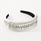 Gatsby Rhinestone Headband (Ages 8-Adult) with a pink satin drawstring bag