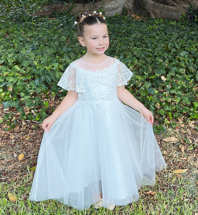 Grace ~ White Flower Girl or Communion Dress