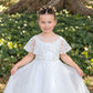 Grace in Ivory White Flower Girl or Communion Dress (New Dimensions)