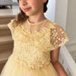 Grace in Champagne/Gold Flower Girl or Party Dress