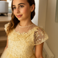 Grace in Champagne/Gold Flower Girl or Party Dress