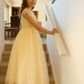 Grace in Champagne/Gold Flower Girl or Party Dress