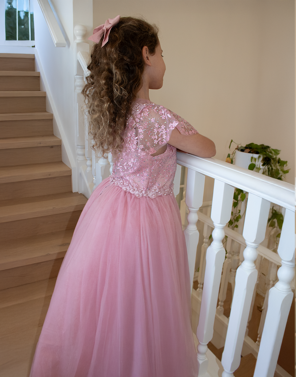Grace in Dusty Rose Party Dress or Flower Girl