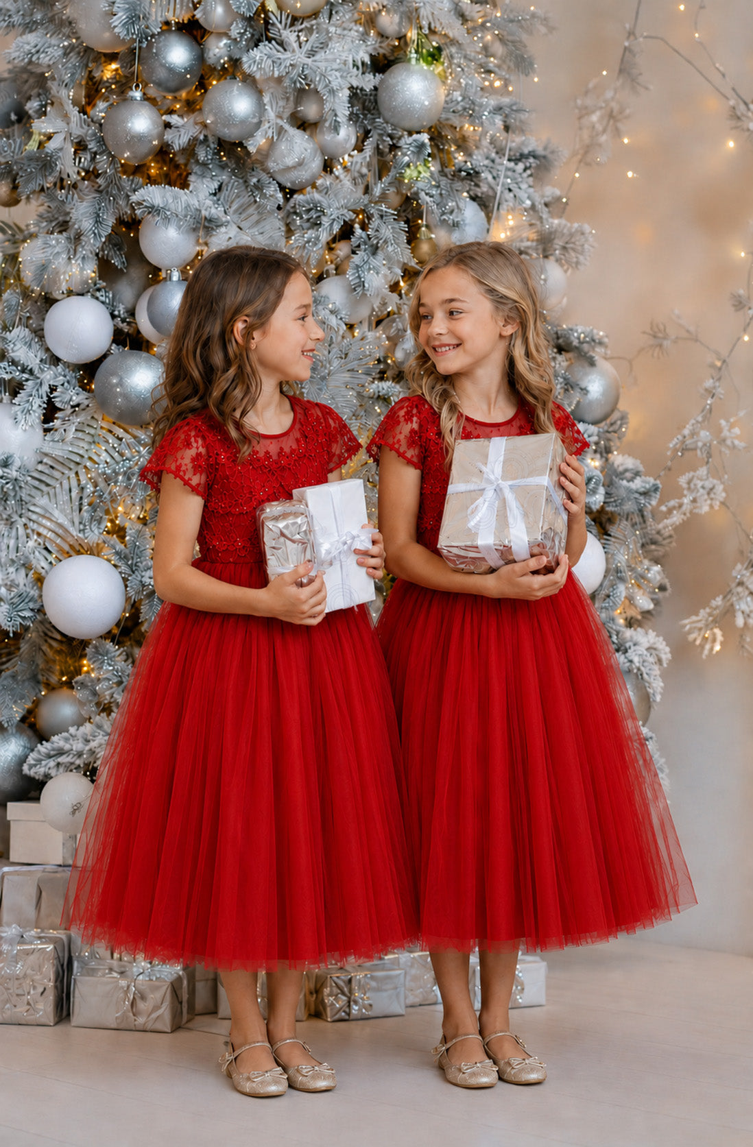 Grace in Red Party Dress or Flower Girl