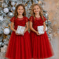 Grace in Red Party Dress or Flower Girl
