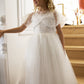 Grace in Ivory White Flower Girl or Communion Dress (New Dimensions)