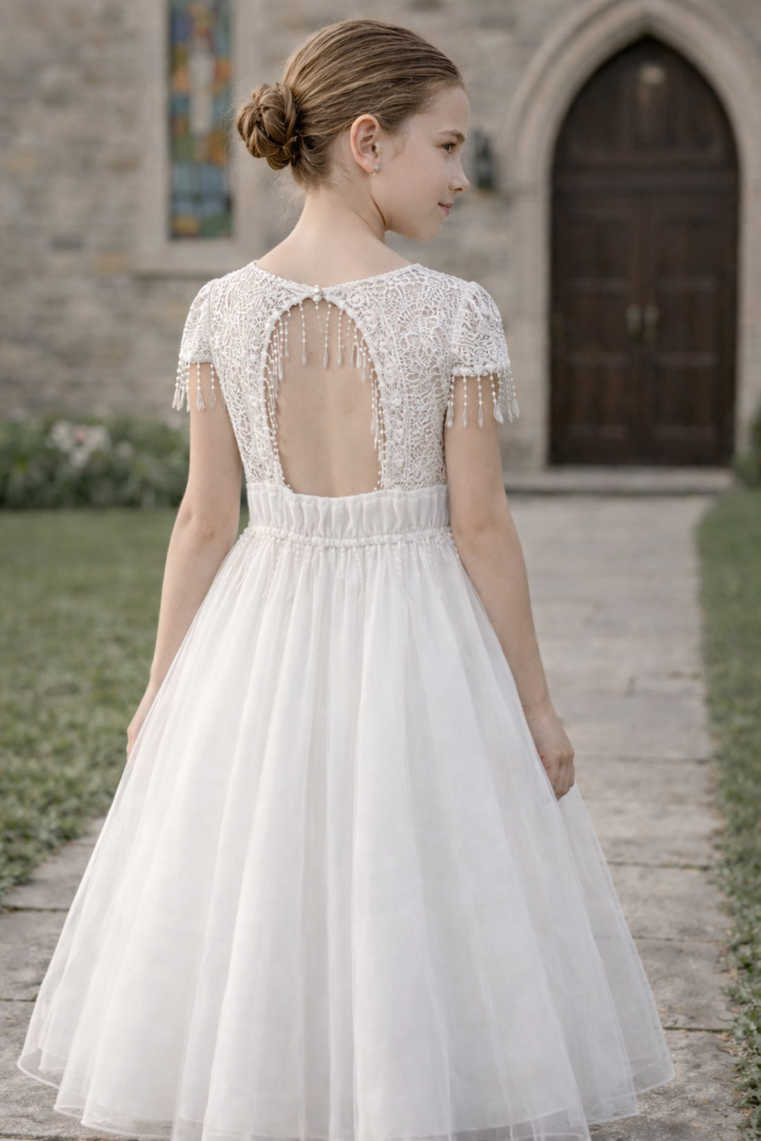 Harper in Ivory White ~ Luxurious Ceremonial Dress