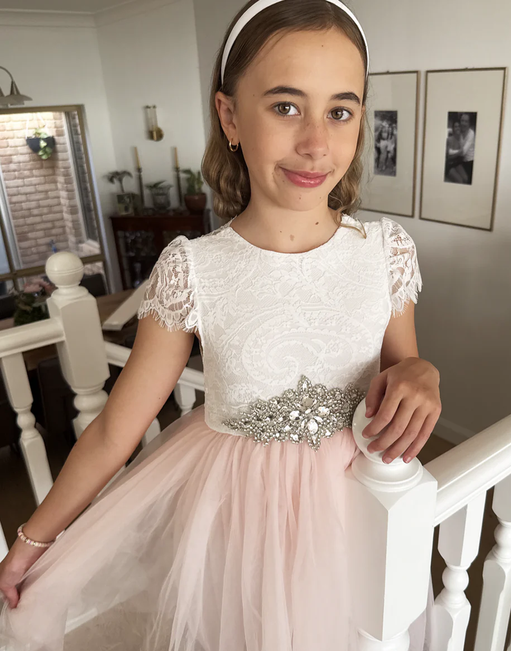 Hazel in Baby Pink ~  Flower Girl /Party Dress