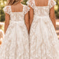 Hazel in Antique Cream - Party of Flower Girl Dress